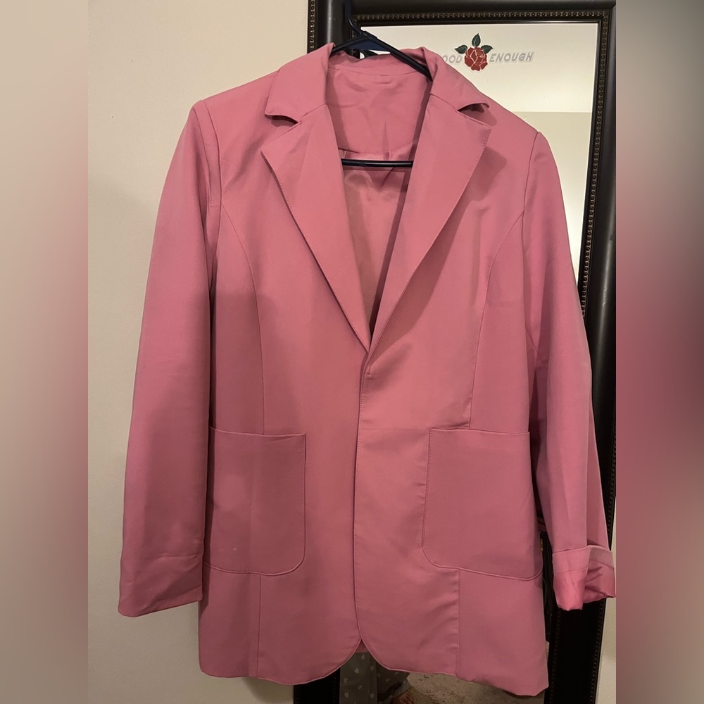 Pink blazer (L)